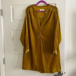 Anthro+ velvet dress